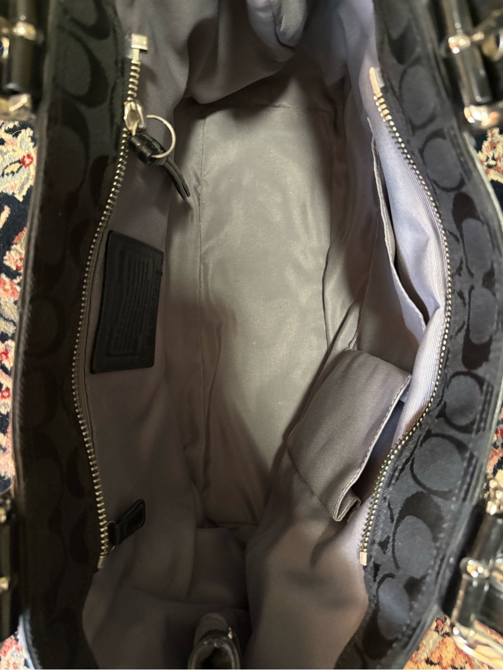Coach Black Signature Shoulder Bag - Picture 3 of 3